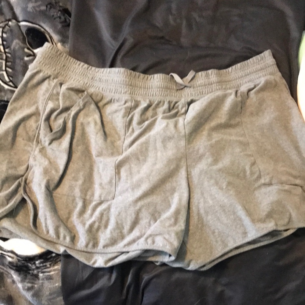 Logo Athletic Gray Athletic Shorts